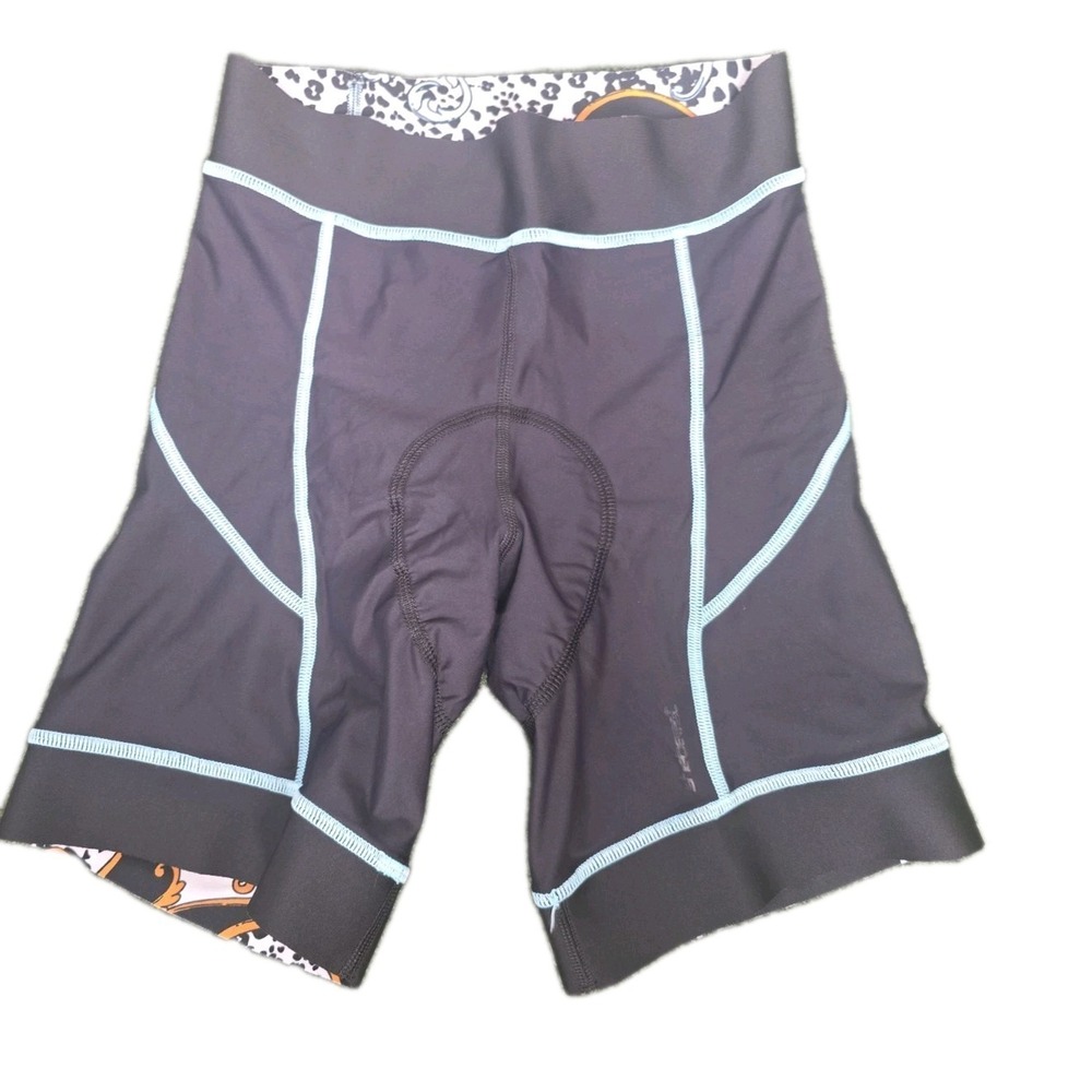 Shebeest Cycling Shorts Womens Medium Black Padded Contour Fit Bike